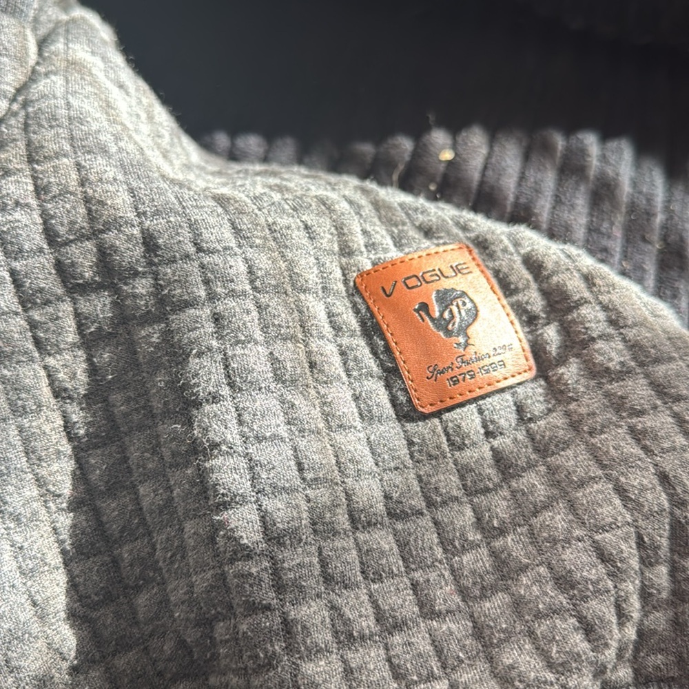 Gray Coofandy Hoodie XXL - Square Knit - Gently Used - Picture 2 of 4